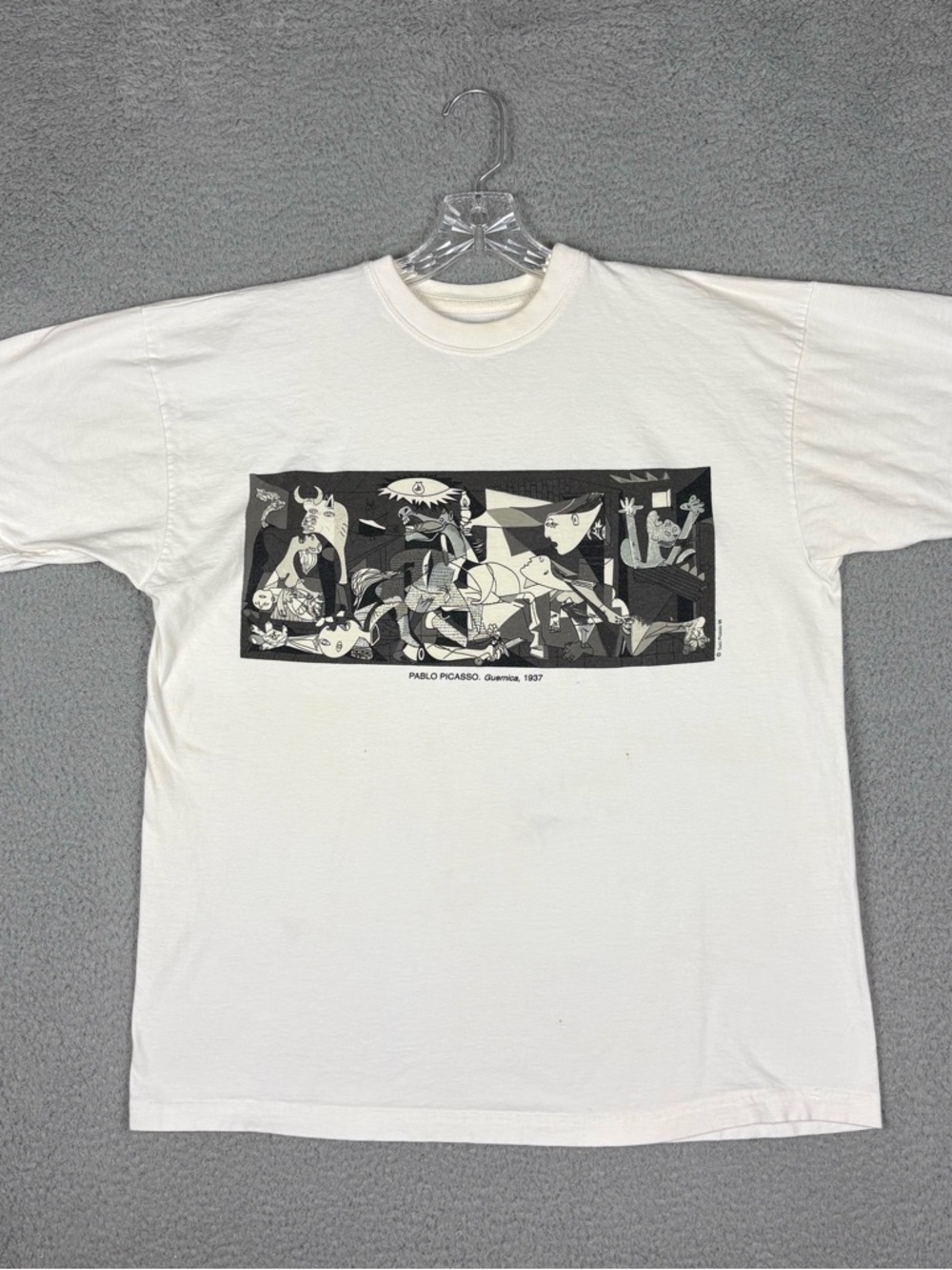Vintage Pablo Picasso T-shirt Men’s White Guernica Art 90’s